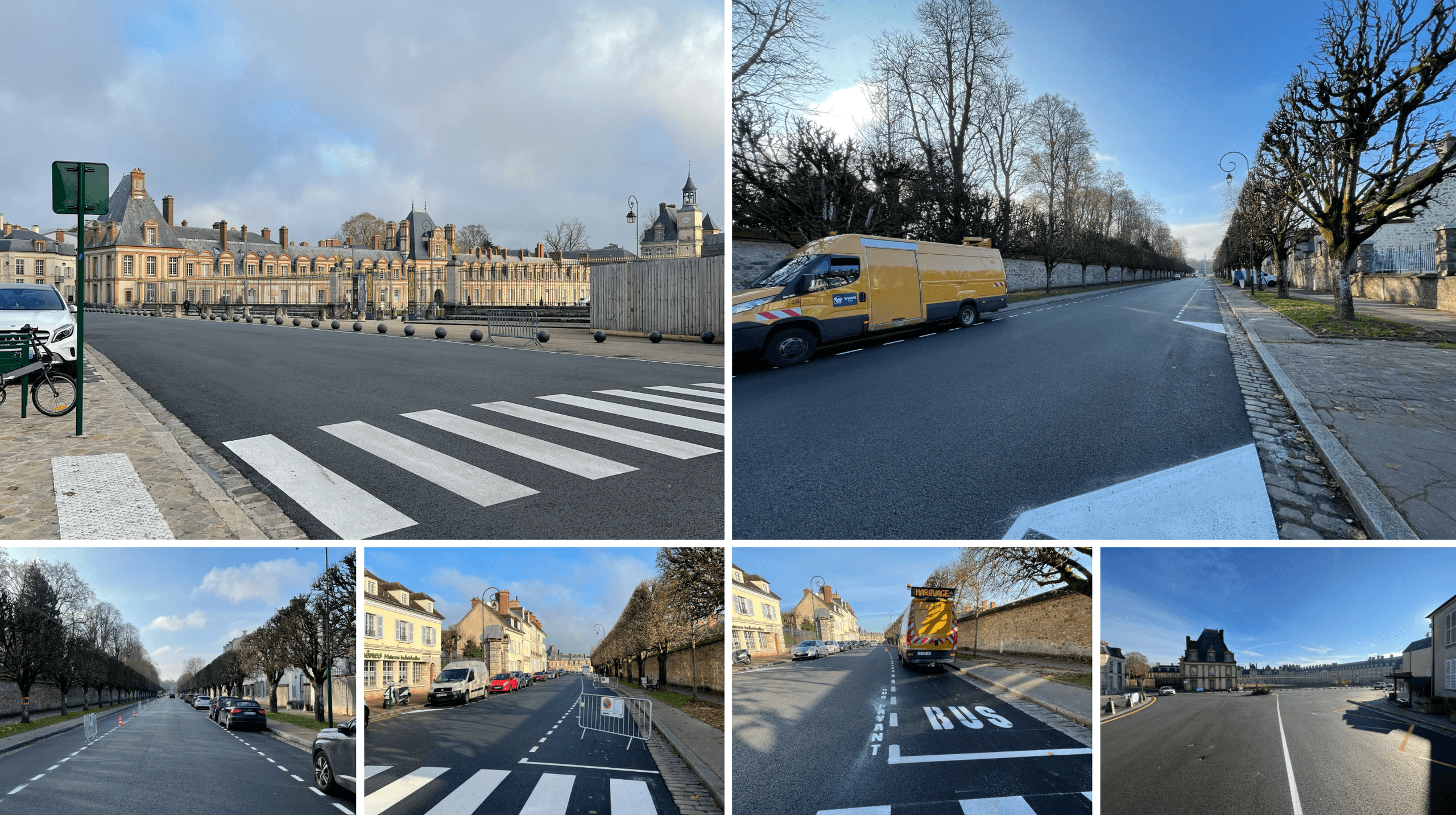 Marquage au sol Château de Fontainebleau 