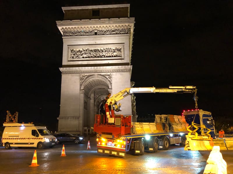 Pose de GBA Arc de Triomphe