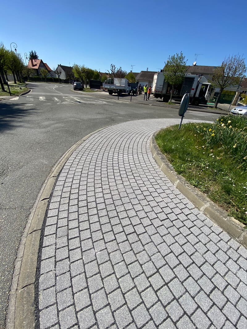 Pavés collés à Chevreuse